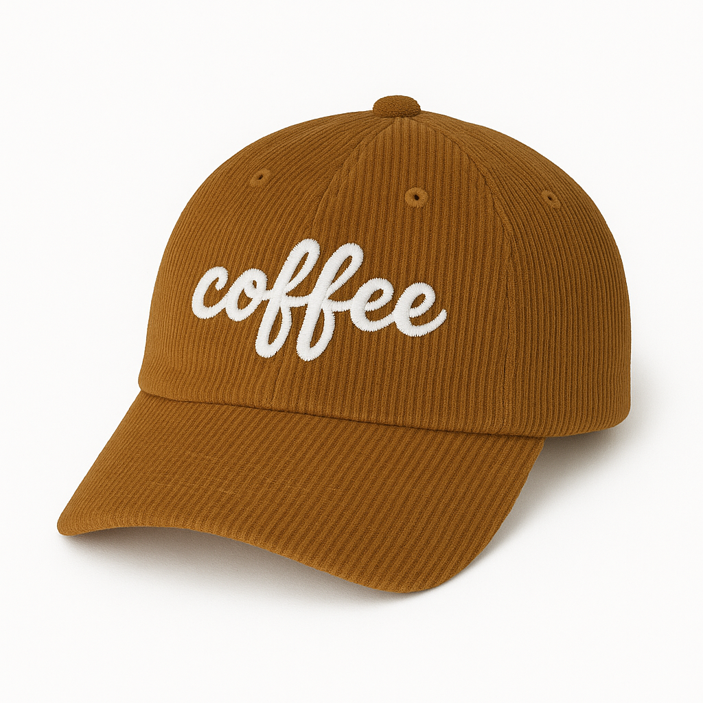 Corduroy & Coffee Cap (Caramel Tan)