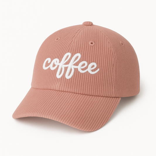 Corduroy & Coffee Cap (Rosewood Pink)